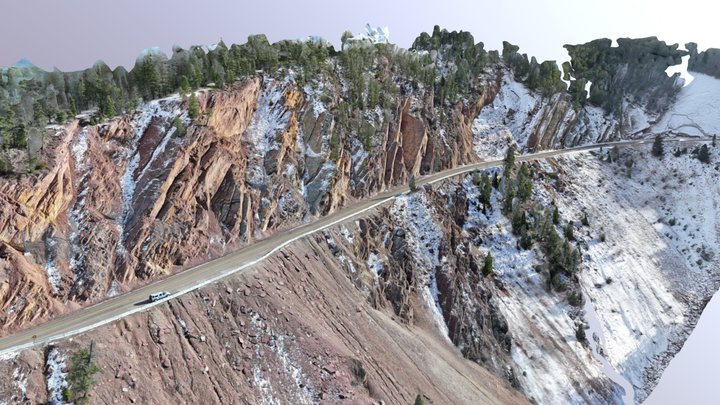 Flint Creek Pass, Montana 3D Model
