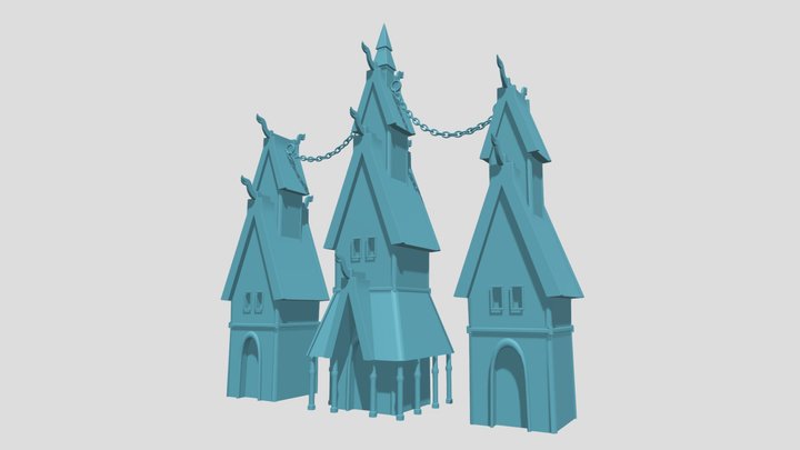 Nord Temples 3D Model