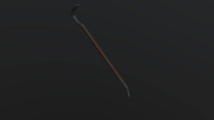 Simple Crowbar 3D Model