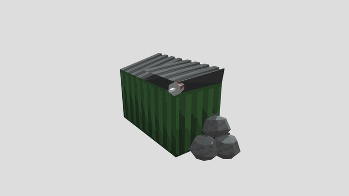 Garbage Can 3D Model