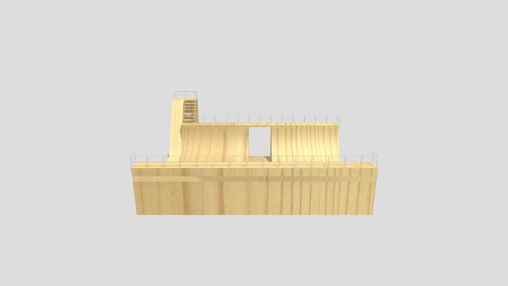 Skateboard Ramp 3D Model