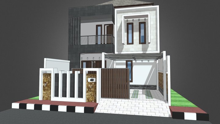 Desain Rumah Modern | Type 6 3D Model