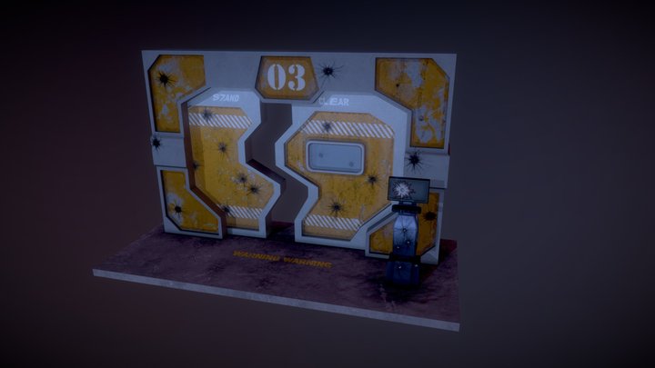 Space Ship Door 3D Model