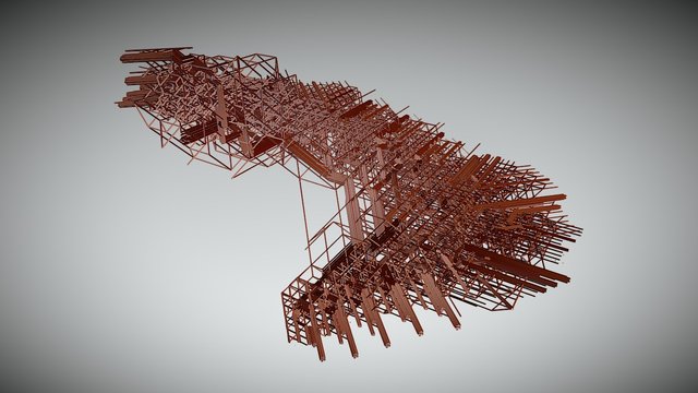 Stream House spiral stair 3D Model