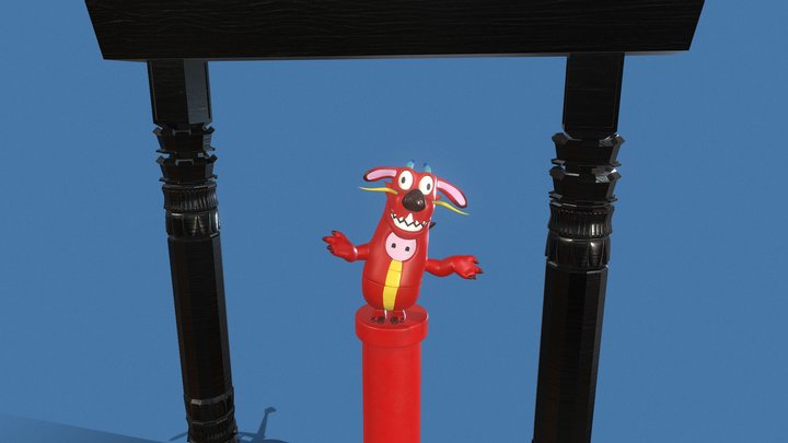 Fallguys_Mushu 3D Model