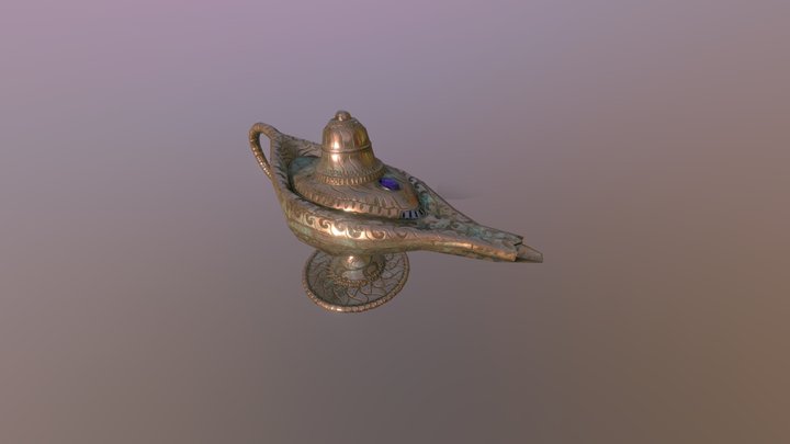 Ancient Lamp 3D Model