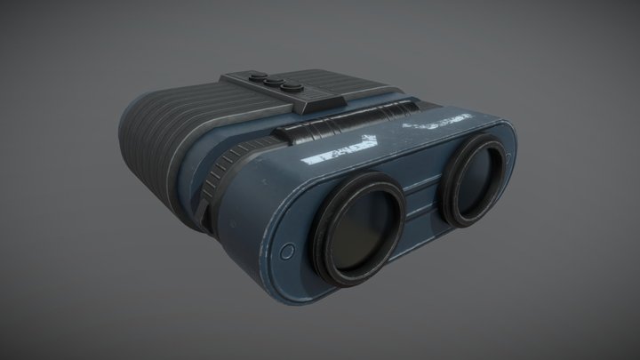 Sci Fi Binoculars 3D Model