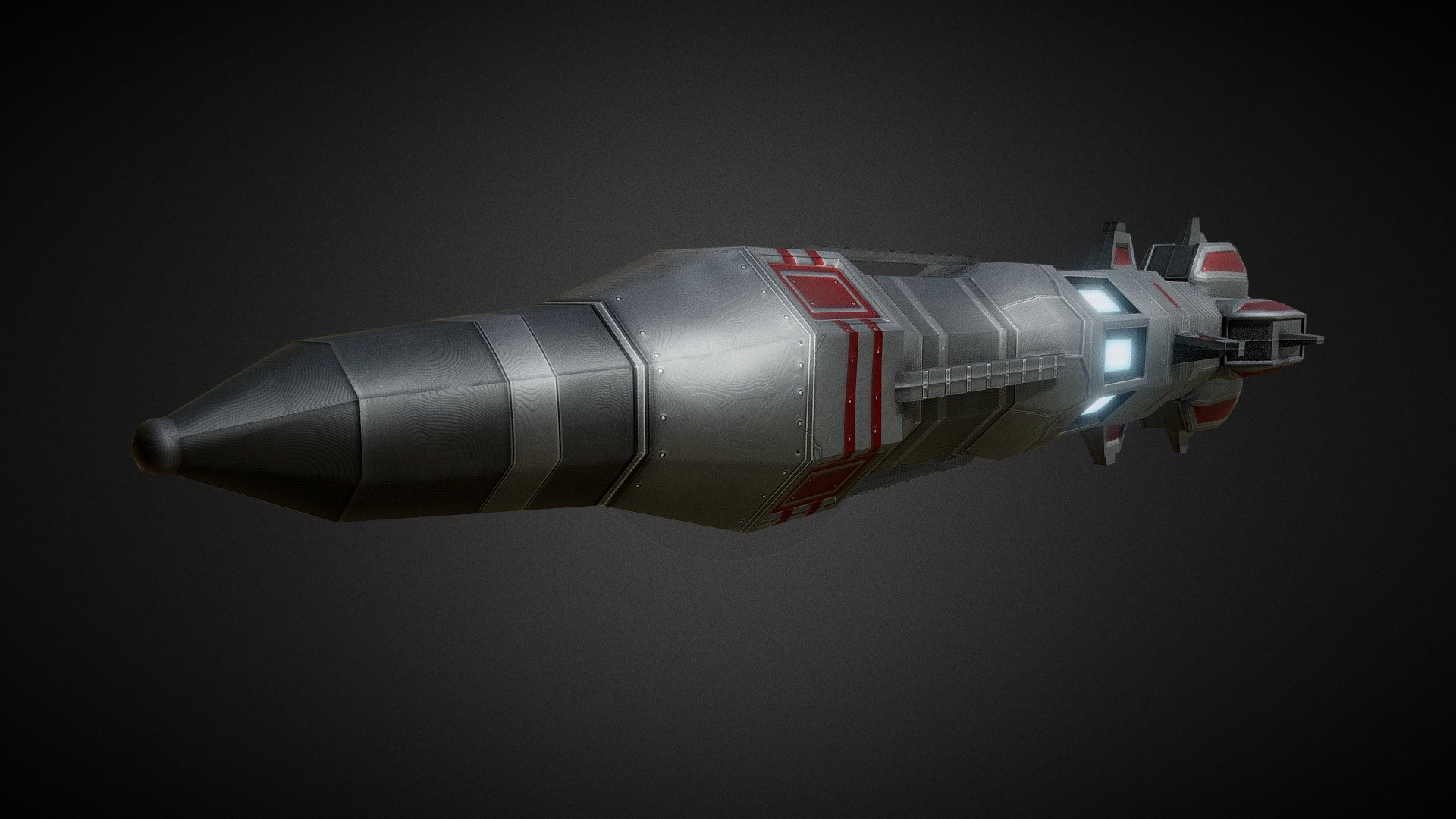 Sci-fi Rocket missile 08 (Heavy)