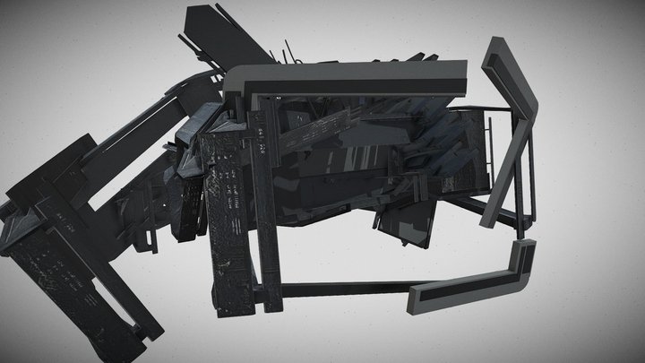 Watchman of Doom injured head remaster 3D Model