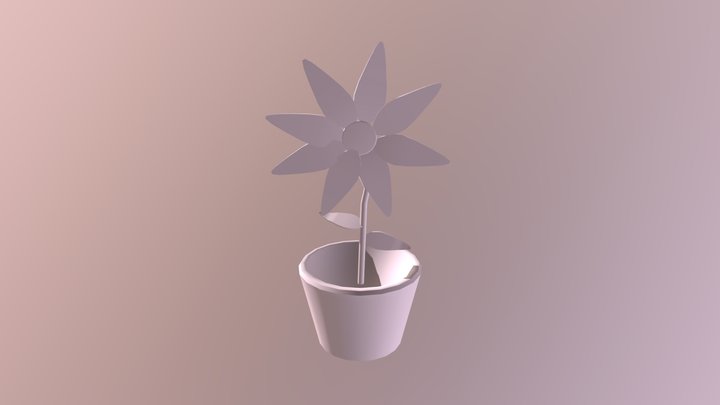 Flower in pot 3D Model