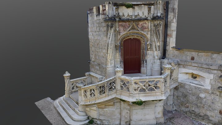 Perron - Château du parc zoologique de Clères 3D Model