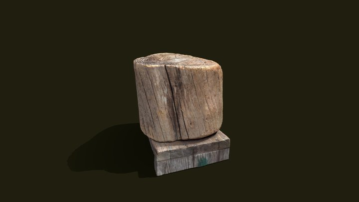 107 pics driftwood stump 3D Model
