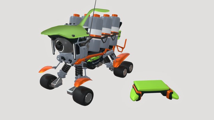 Concept RC car with Controller 3D Model
