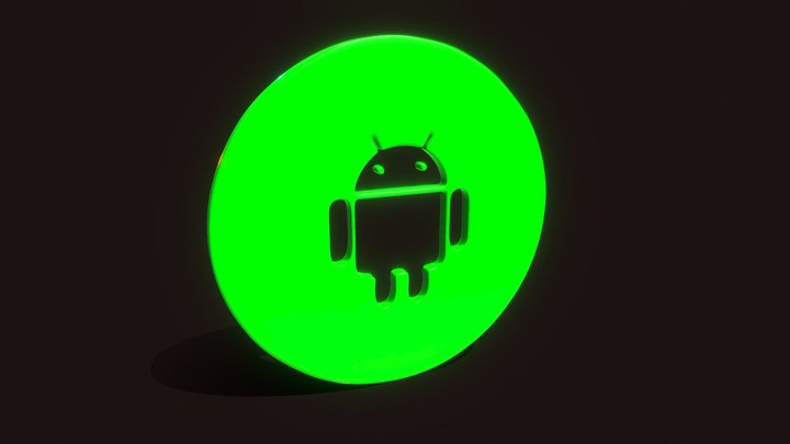 Android button 3D Model