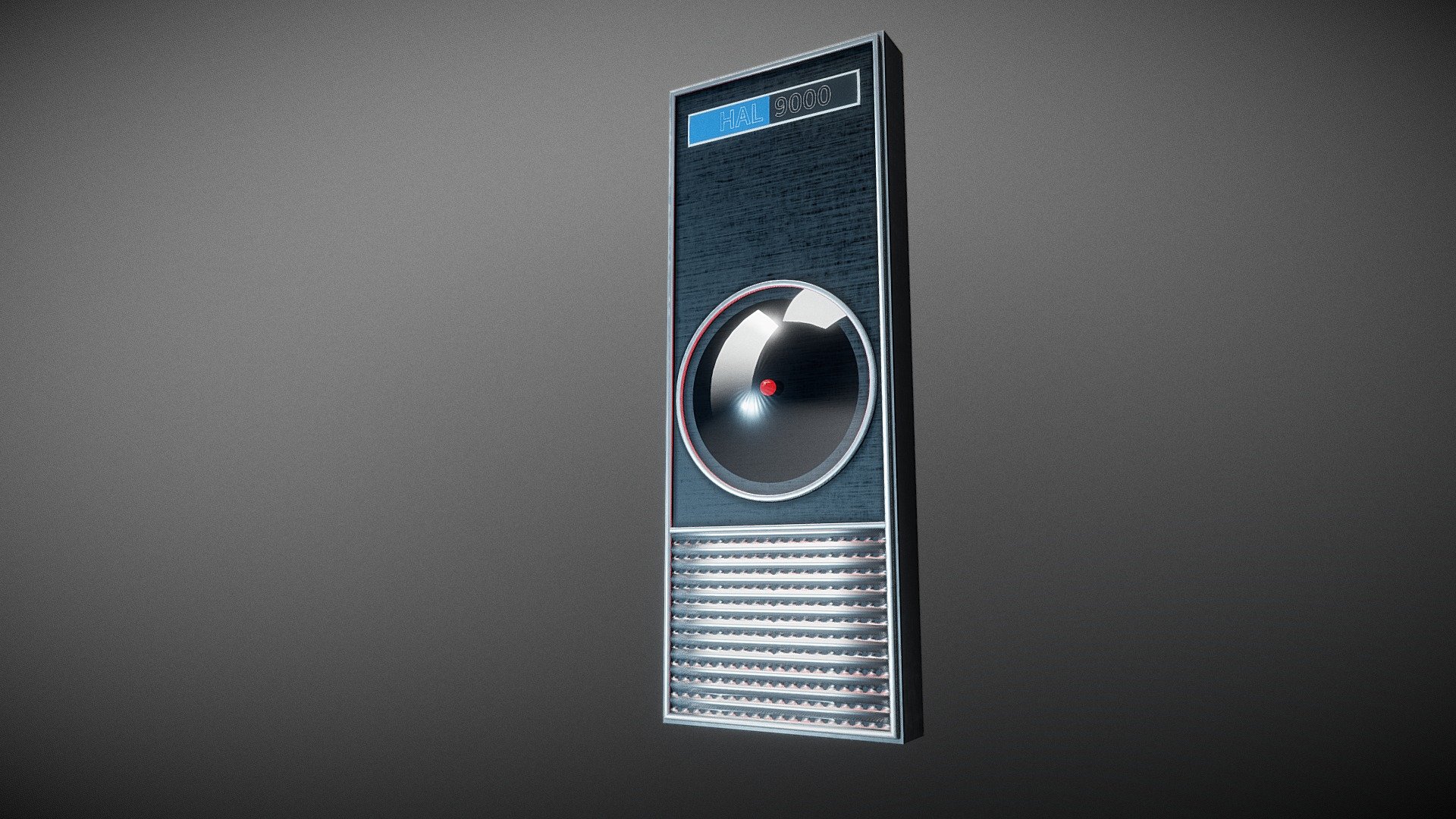 HAL 9000 from 2001: A Space Oddyssey - 3D model by Los Puntos