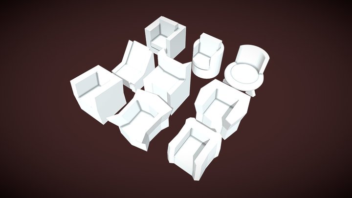 Armchair Modular – Modelo 3D gratuito STL