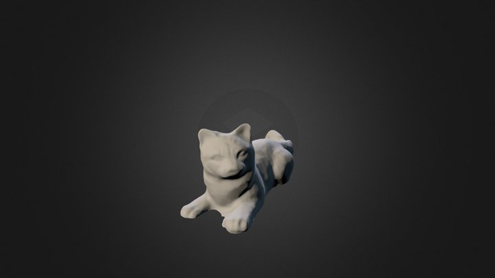 Yellow Cat 3D Model