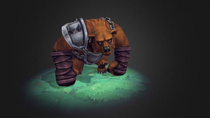 Bear animated character 3D Model
