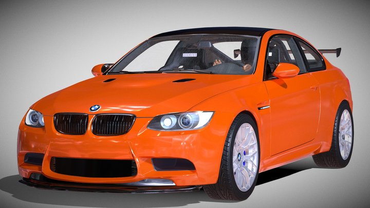 BMW M3 E92 GTS 2013 3D Model