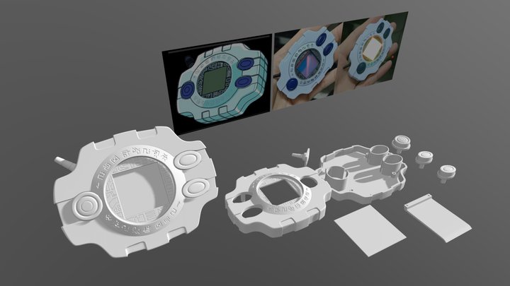 3D print - Digimon digivice 3D Model
