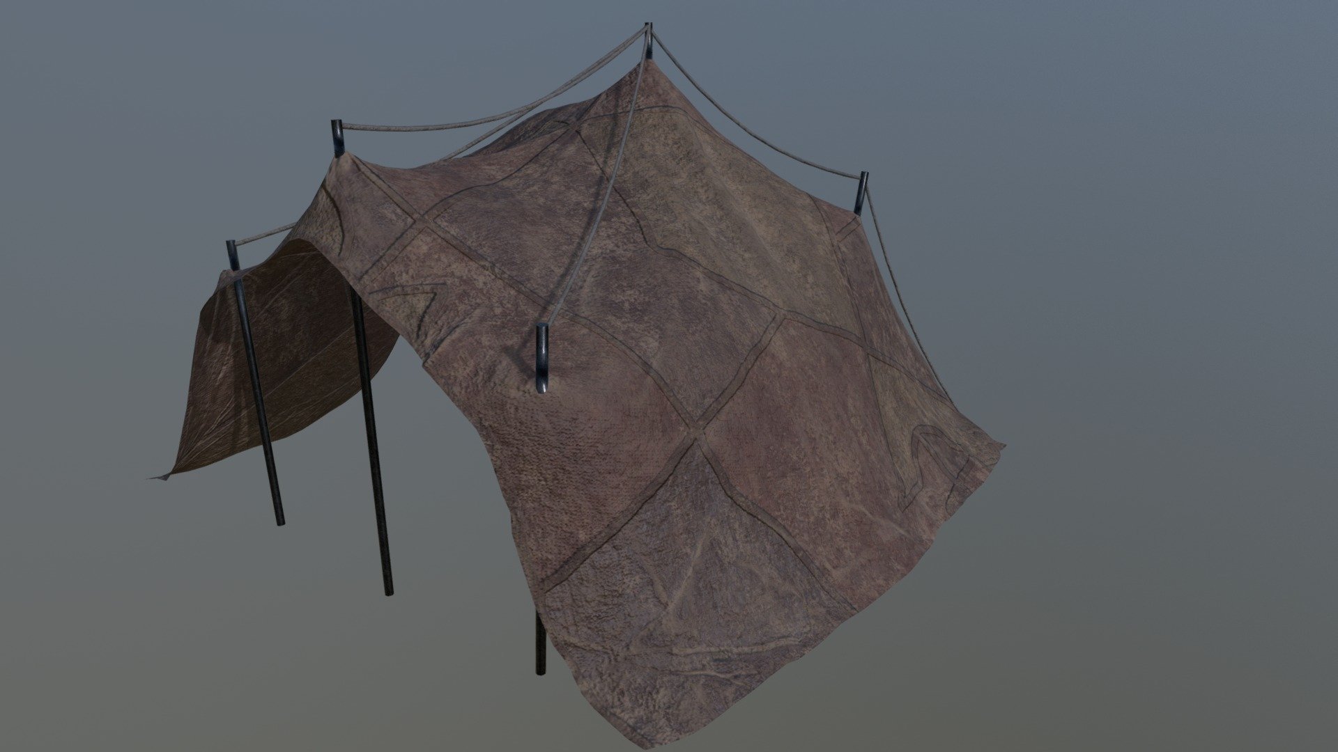Desert Tent - 3D model by guy.boxall [640c459] - Sketchfab