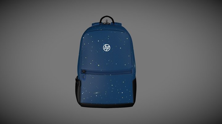 HP Galaxy backpack 3D Model