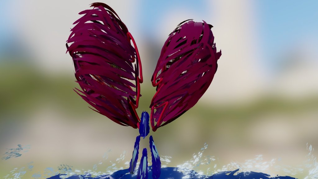 Cracked heart — Sketchfab embed 3D viewer