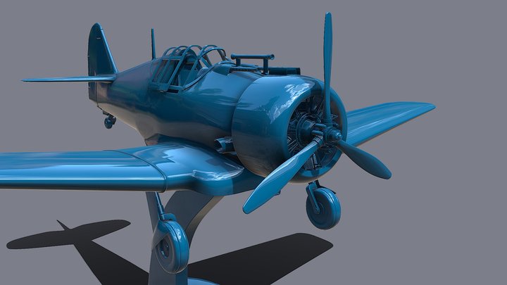 NORTH AMERICAN - NA 50  SCALE 1/50 3D Model