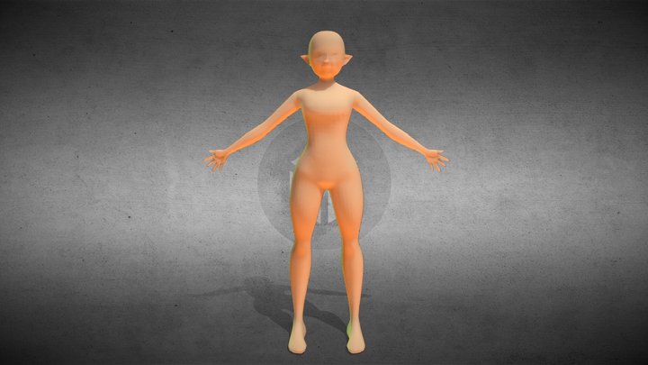 Ugly mannequin 3D Model