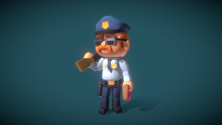 Police Officer Redford - Proto Series - Free – Free 3D Model STL