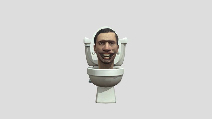 Giant Skibidi Toilet (Rigged) 3D Model