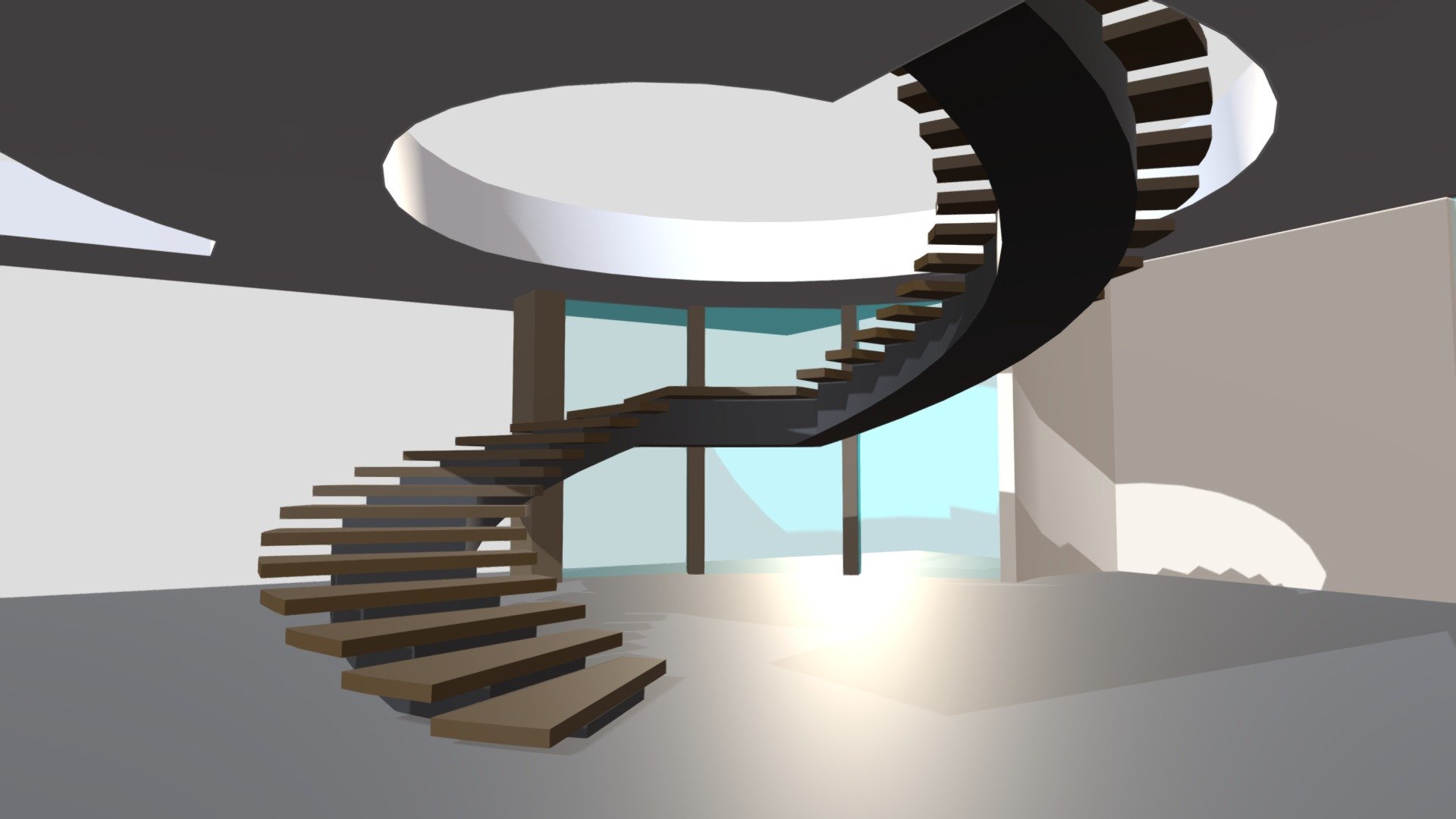 Doumani Interior Curved Stair