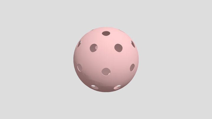 Pickleball red ball 3D Model