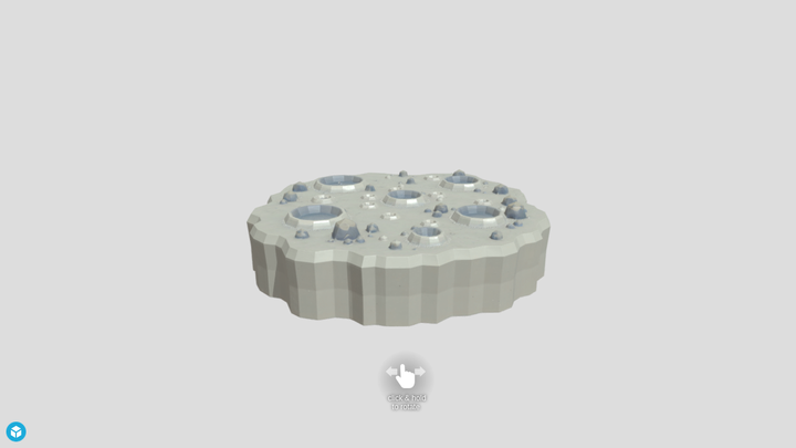 Moon Crater Tile - Hitem3D vs SupaVoxel