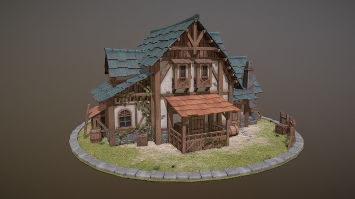 Medieval house 3D Model