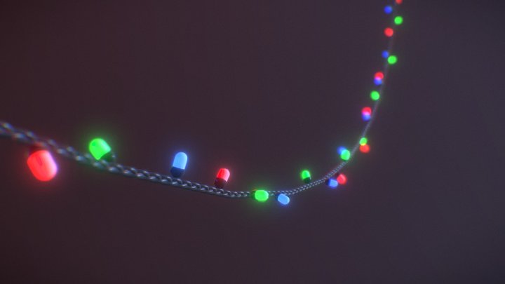 Christmas Lights 3D Model
