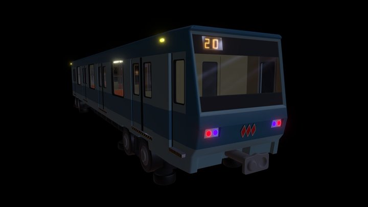 Metro NS-74 (subway) 3D Model