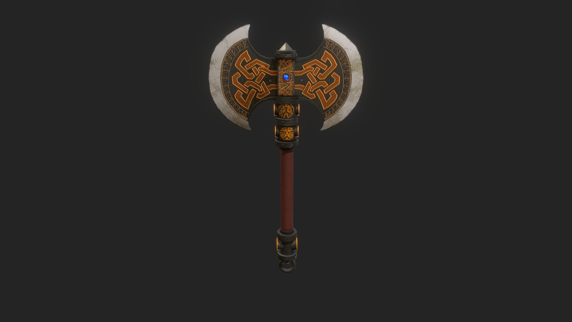 Dwarven Axe - 3D model by KiloPascal [6414f14] - Sketchfab