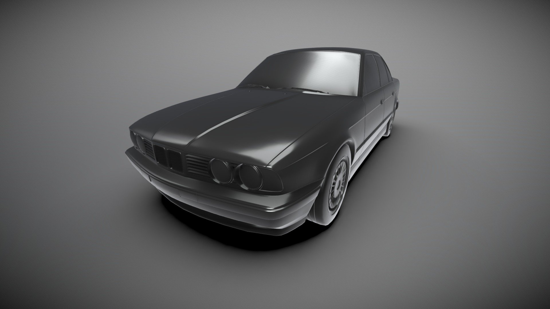 Bmw e34 3d model