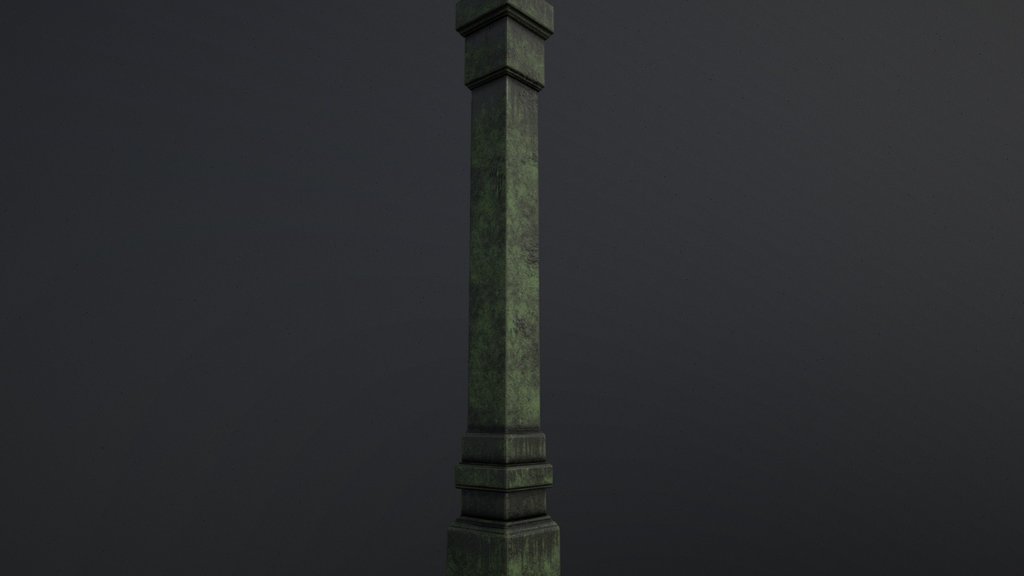 Abandoned Apartment Pillar | Game Ready PBR