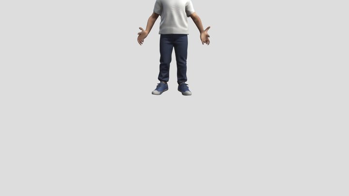 Small Boy 8 years old Happy Idle