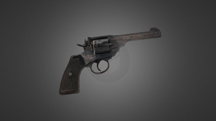 Webley Revolver 3D Model