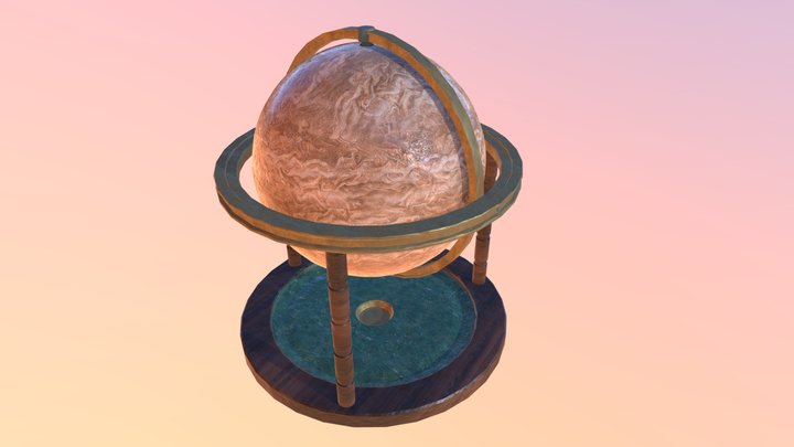 my first choice for dark-minaz,  globe contest 3D Model