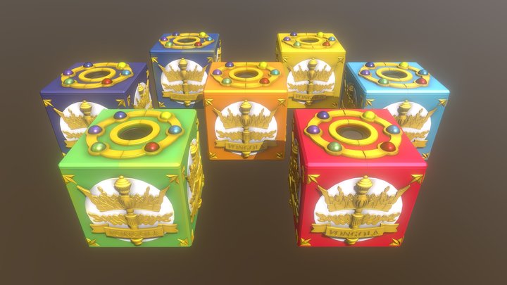 Hitman Reborn - Vongola Weapon Box 3D Model