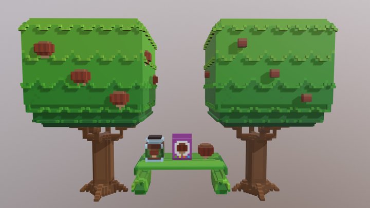 Hazelnut - Staxel 3D Model