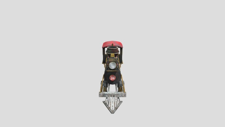 Steam Locomotive 3D Model