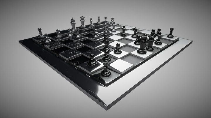 3D Chess Game 3D Model