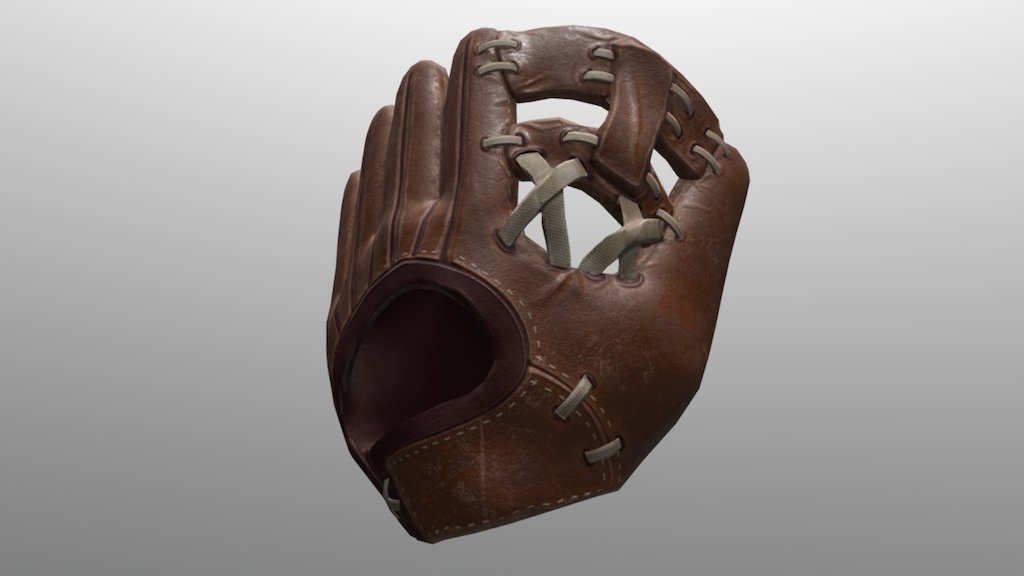 Baseball Gloves 3D model by vegu (iamvegu) [641b85a] Sketchfab