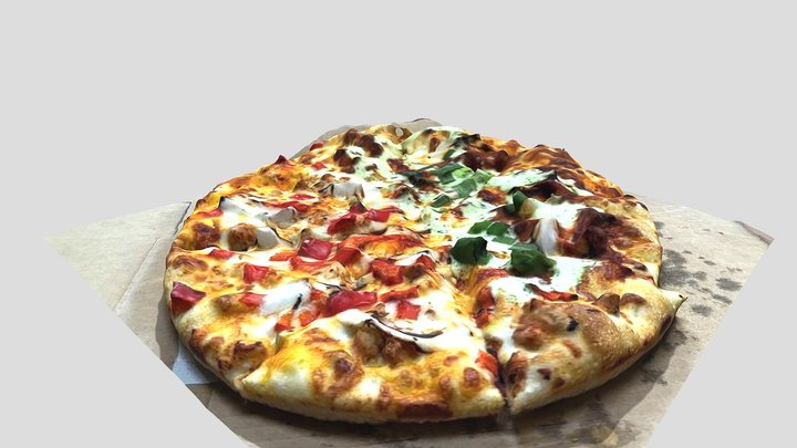 Pizza scanned with Polymuse 3D Model