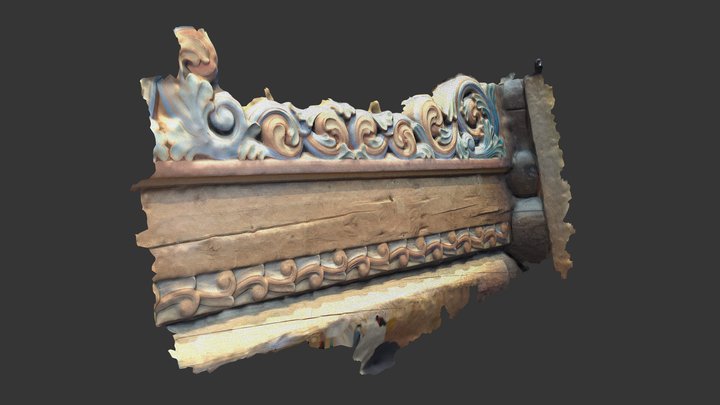 Wood-carving relief Photogrammetry 3D Model